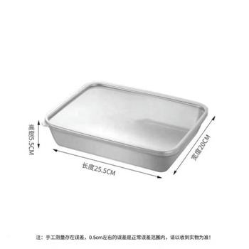 স্টেইনলেস স্টীল ফুড গ্রেড ট্রে সেট- ঢাকনাসহ 