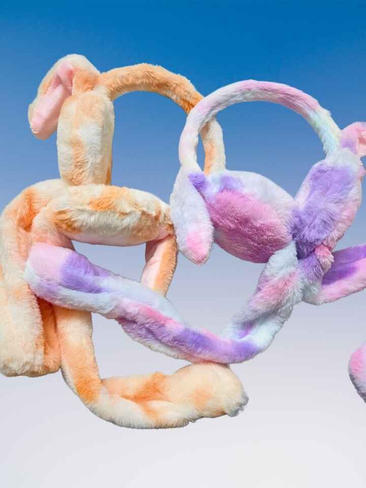 Fluffy Rabbit Ear Winter Earmuffs