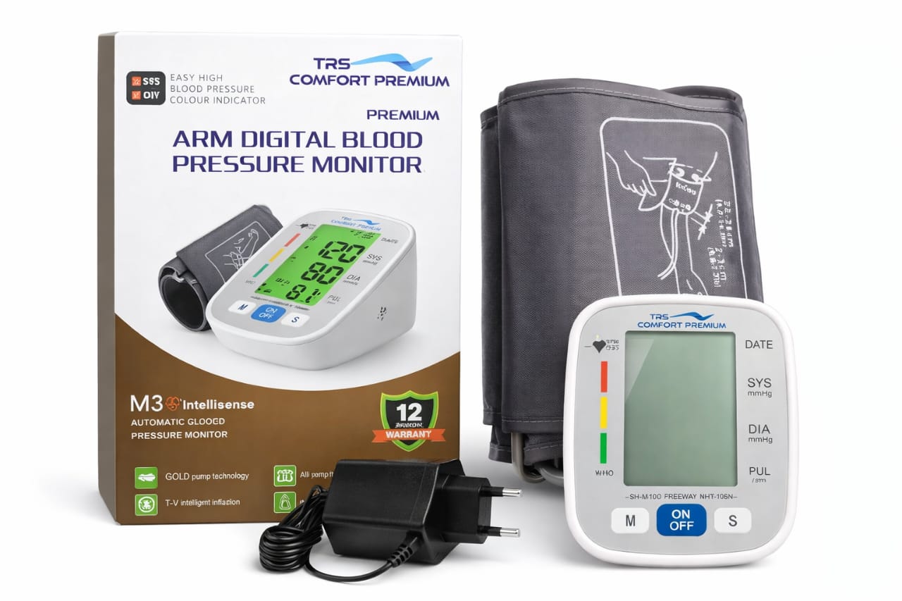 অ্যাডভান্সড ডিজিটাল ব্লাড প্রেসার মেশিন (কালার ডিসপ্লে ও চার্জার সহ)