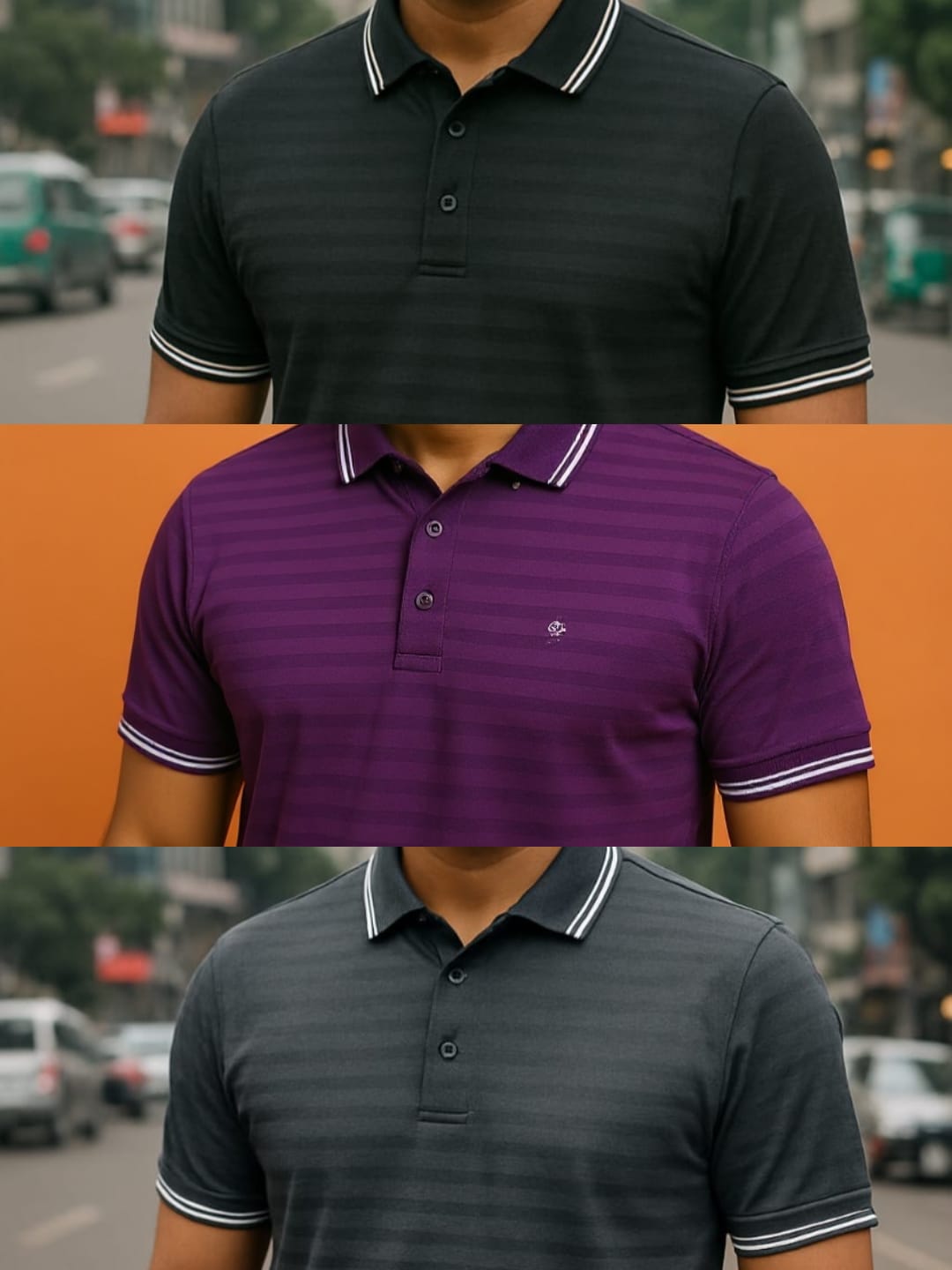 Men's Premium Polo T-Shirt 3 PCS COMBO