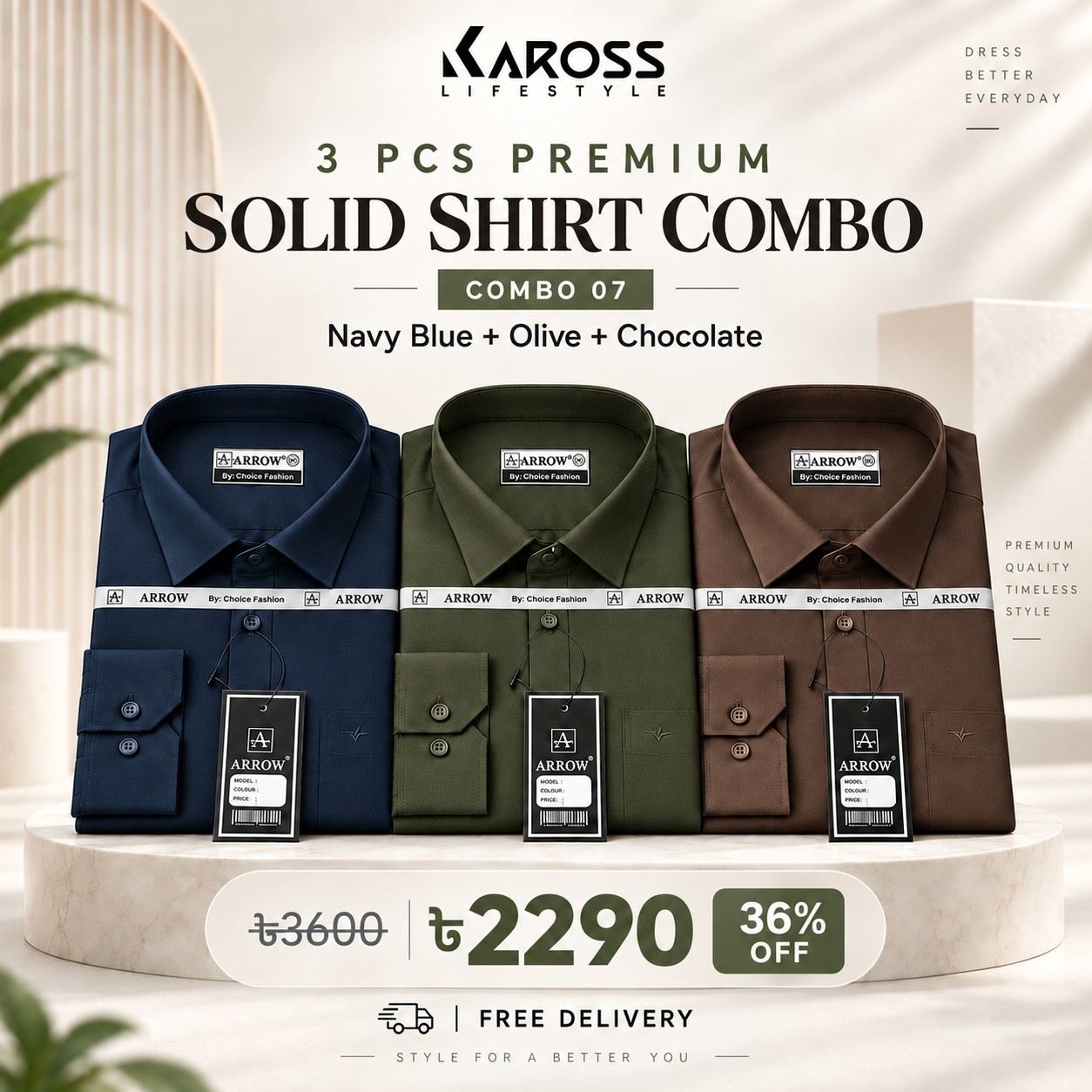 NAVY BLUE,OLIVE & CHOCOLATE 