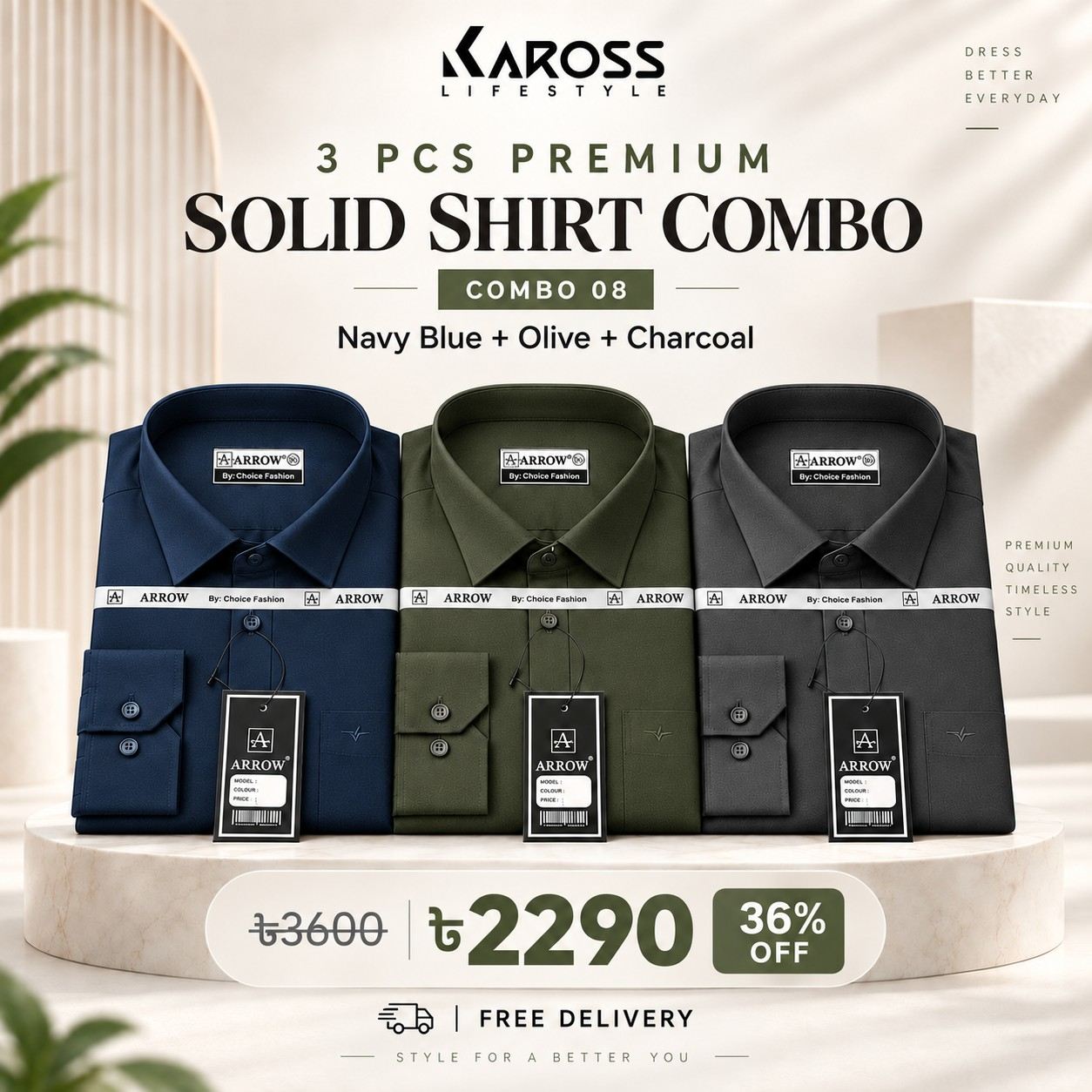 NAVY BLUE,OLIVE & CHARCOAL